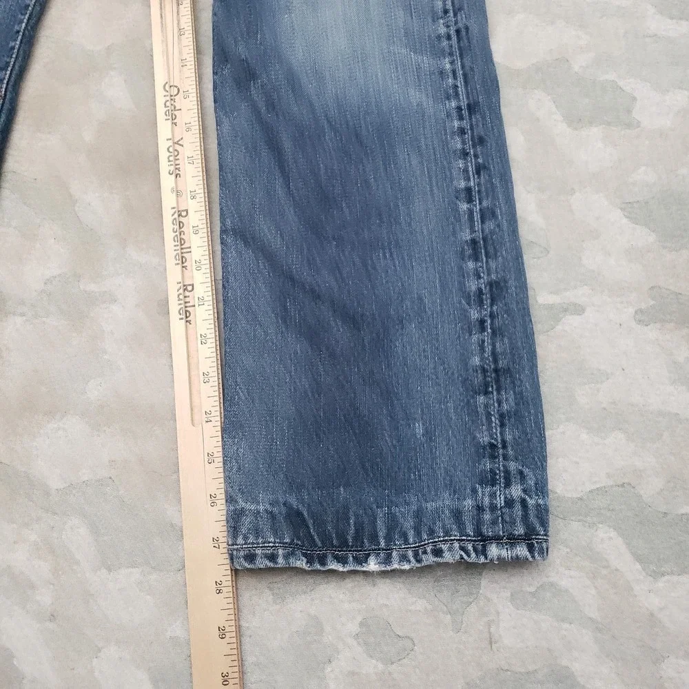 Vtg Polo Ralph Lauren Jeans Mens 34x32 Blue Hampton Straight Denim Medium Wash